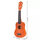 Fa Ukulele Gitár Gyerekeknek, 4 Nylon húr barna