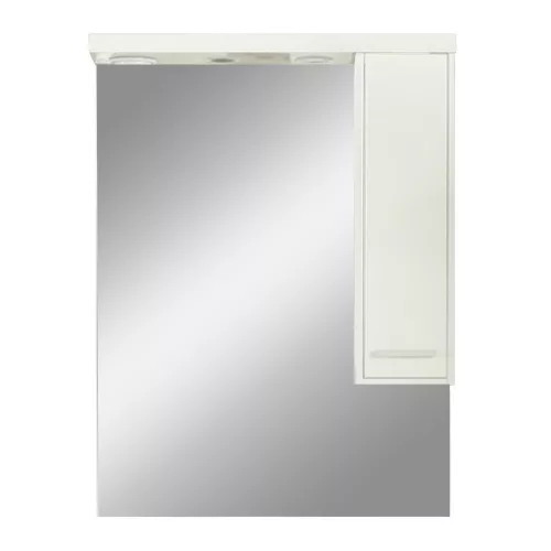 Nerva dulap superior cu oglindă 75 cm, alb