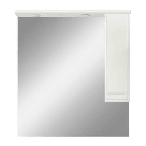 Nerva dulap superior cu oglindă, 85 cm, alb