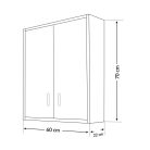 Nerva 60 fali szekrény 2 ajtóval, sonoma tölgy