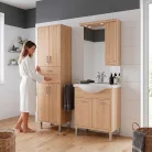 Dulap înalt Nerva 60 cu 4 uși, 2 sertare, stejar sonoma