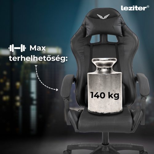 Raven gamer irodai forgószék fekete