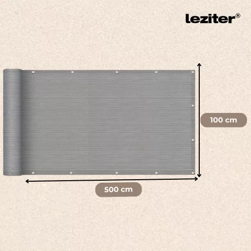 Erkély árnyékoló, belátásgátló 5 m szürke
