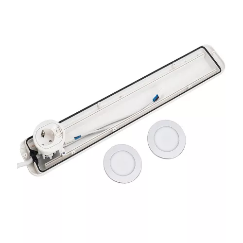 LED Spotlampe mit Rahmen