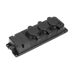   Orno industrial 3-way power strip, schuko rubber mountable IP44 outdoor