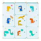 Dínós játéktároló szekrény 109x37x109 cm