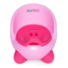 Bili kivehető betéttel, csúszásgátló lábakkal rózsaszín