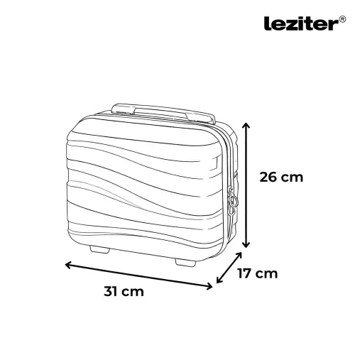 TraveLux Voyager kisméretű kézi bőrönd keményfedeles 26x31x14 cm