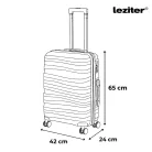 TraveLux Voyager közepes bőrönd keményfedeles 68x45x25 cm
