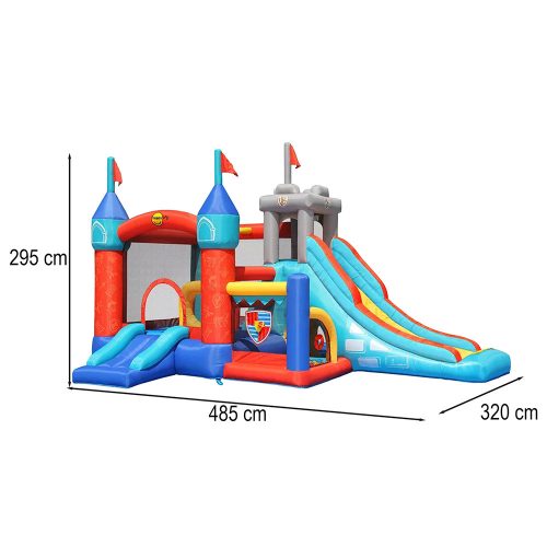 Kastély II ugrálóvár 4,85x3,2x2,95m