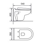 Roya 82W falba építhető WC tartály szett
