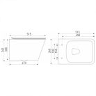 Roya Tinos 81GRE falba építhető WC tartály szett