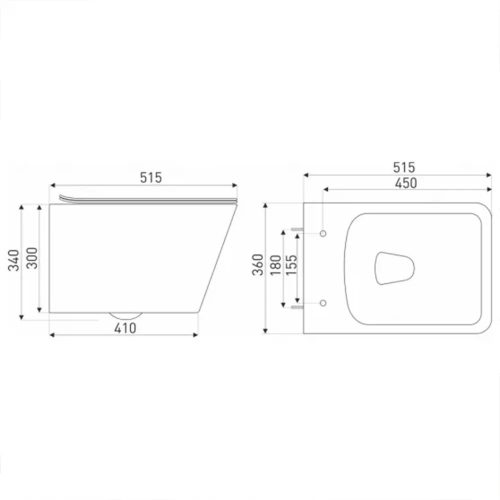 Roya Tinos 81GRE falba építhető WC tartály szett