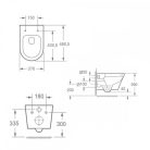 Roya Ride 82W falba építhető WC tartály szett