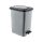 Slim Műanyag pedálos szemetes, ezüst/szürke, belső vödörrel 25L
