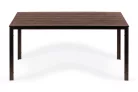 6 személyes kerti asztal 156x78 cm polywood barna
