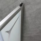 Spirit Bamboo 80x80 cm íves zuhanykabin zuhanytálca nélkül