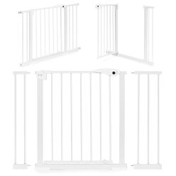   Biztonsági korlát 74-105 cm lépcsőkhöz és ajtókhoz acél fehér