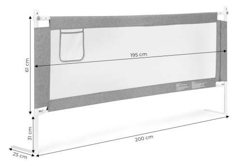 Bizonsági rács védőkorlát 200 cm