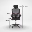 Flexo ergonomikus irodai forgószék deréktámasszal