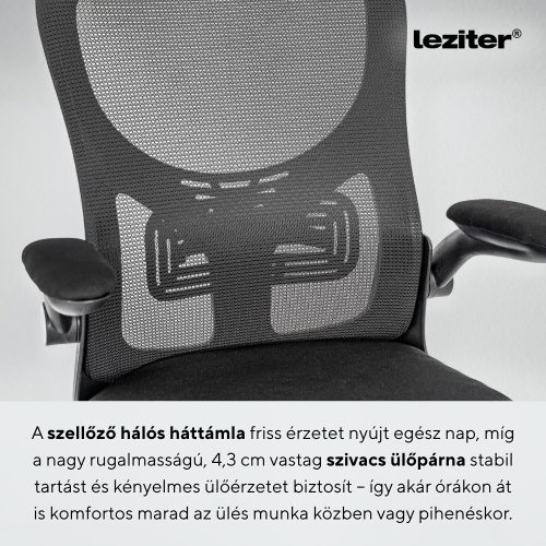 Flexo ergonomikus irodai forgószék deréktámasszal