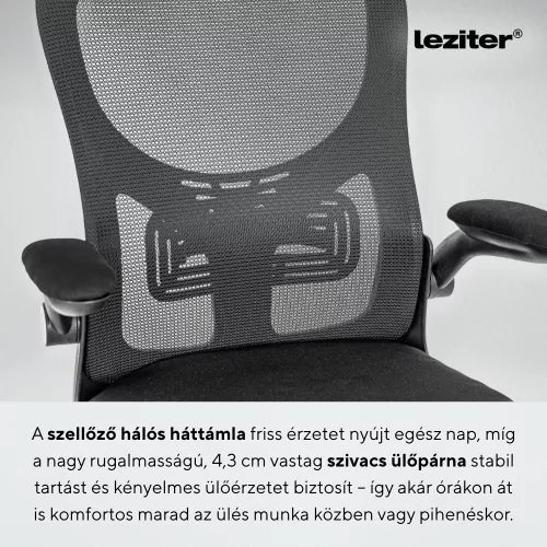 Flexo ergonomikus irodai forgószék deréktámasszal
