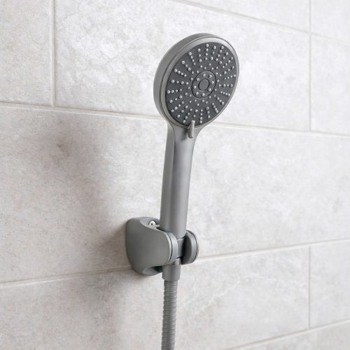 Lili 5 funkciós kézizuhany tömlővel tartóval szürke