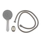 Lili 5 funkciós kézizuhany tömlővel tartóval szürke