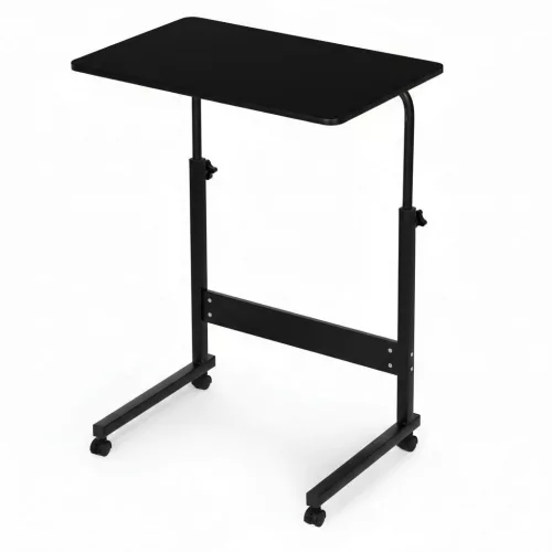 Mobil laptopasztal, fotelhez rögzíthető, fekete