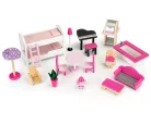 Fa babaház csúszdával XXL