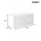 Trent 120 alsó szekrény mosdóval