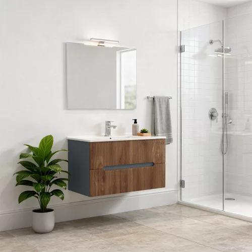 Trent 80 alsó szekrény mosdóval