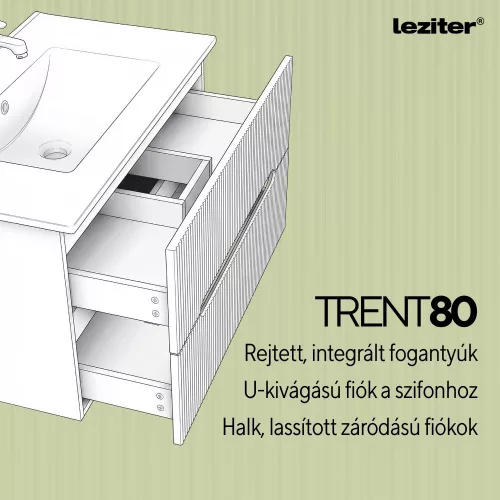Trent 80 dulap inferior cu lavoar