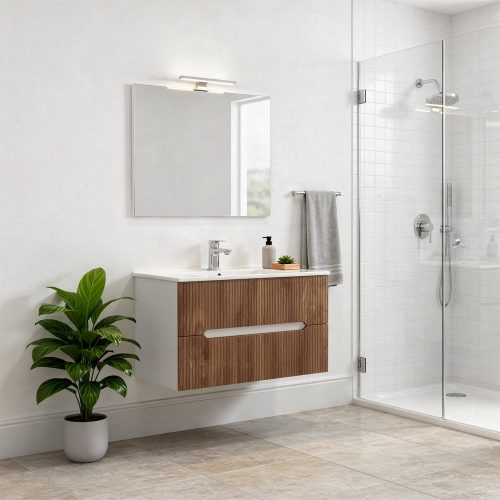 Trent 80 alsó szekrény mosdóval