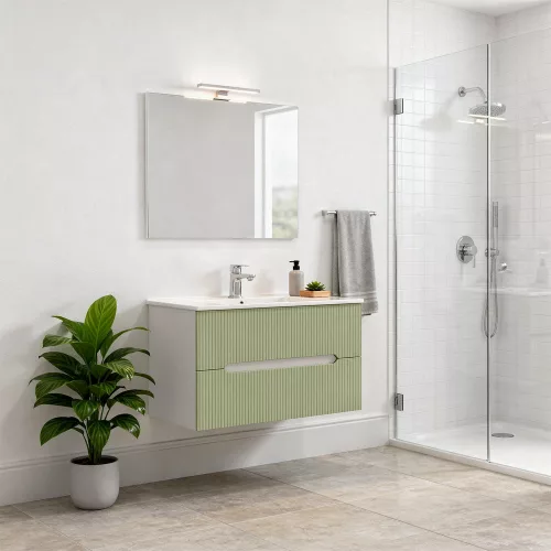 Trent 80 alsó szekrény mosdóval