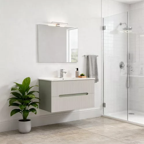 Trent 80 alsó szekrény mosdóval