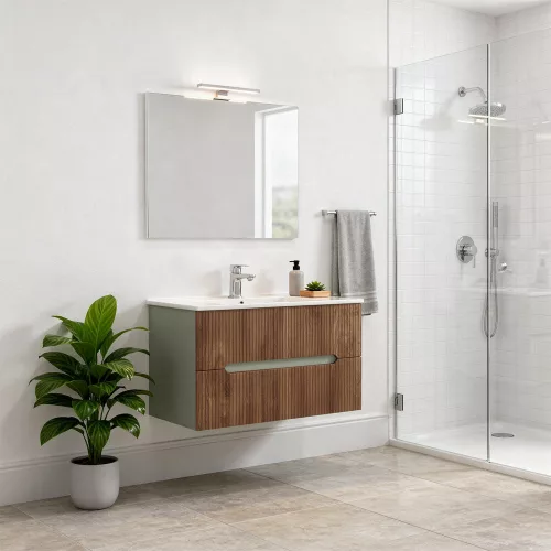 Trent 80 alsó szekrény mosdóval