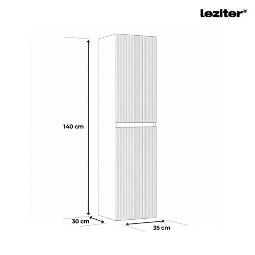 Trent függesztett oldal szekrény barna