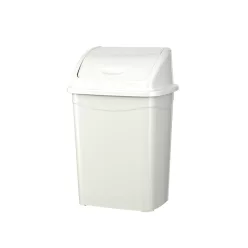   Planet Billenőfedeles szemetes kuka, műanyag, luxury, fehér, 4 L