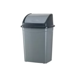   Planet Billenőfedeles szemetes kuka, műanyag, szürke/antracit 4 L