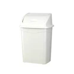   Planet Billenőfedeles szemetes kuka, műanyag, luxury fehér, 9 L