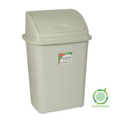  Planet Billenőfedeles szemetes kuka, műanyag, szürke eco, 16 L