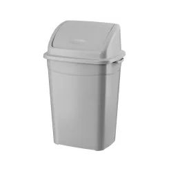   Planet Billenőfedeles szemetes kuka, műanyag, szürke eco, 16 L
