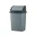 Planet Billenőfedeles szemetes kuka, műanyag, szürke/antracit, 16 L
