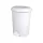 Planet Pedálos szemetes kuka, műanyag, LUXURY fehér, kivehető kosárral, 6L NO2