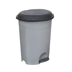   Planet Pedálos szemetes kuka, műanyag, ECO antracit, kivehető kosárral, 12L