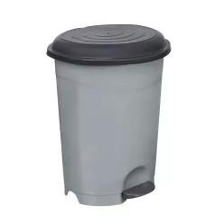  Planet Pedálos szemetes kuka, műanyag, ECO antracit, kivehető kosárral, 22L