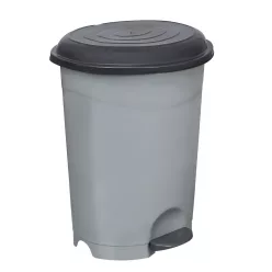   Planet Pedálos szemetes kuka, műanyag, ECO antracit, kivehető kosárral, 50L