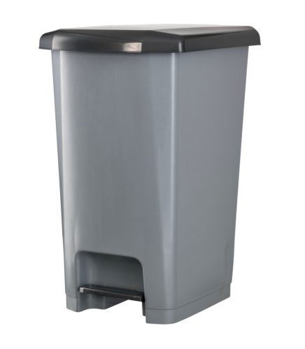 Planet Pedálos szemetes kuka SLIM, műanyag, ECO antracit, 25L