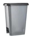 Planet Pedálos szemetes kuka SLIM, műanyag, ECO antracit, 25L